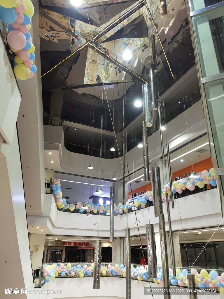 商場(chǎng)內(nèi)部多層空間景觀