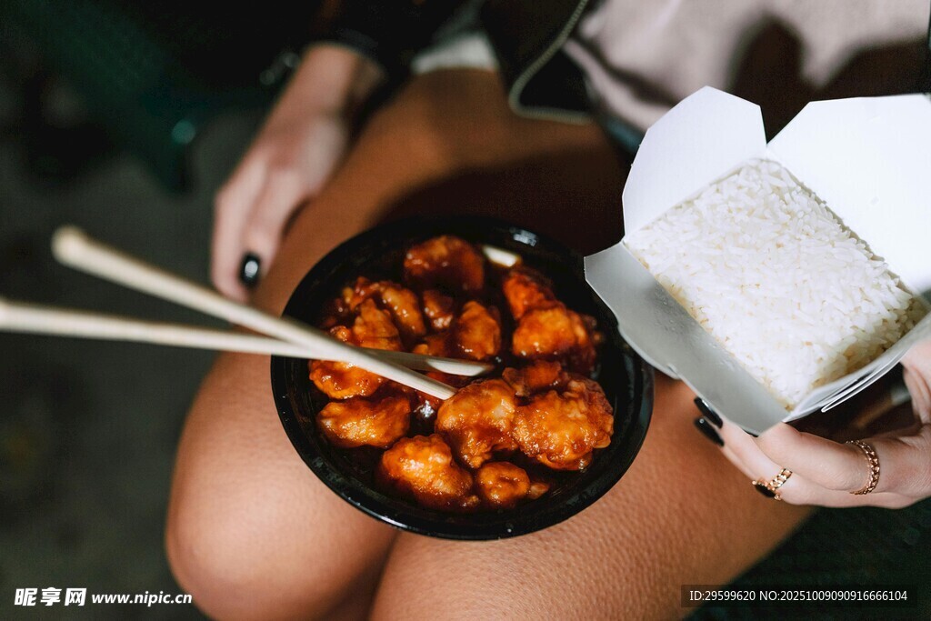  炸物與米飯