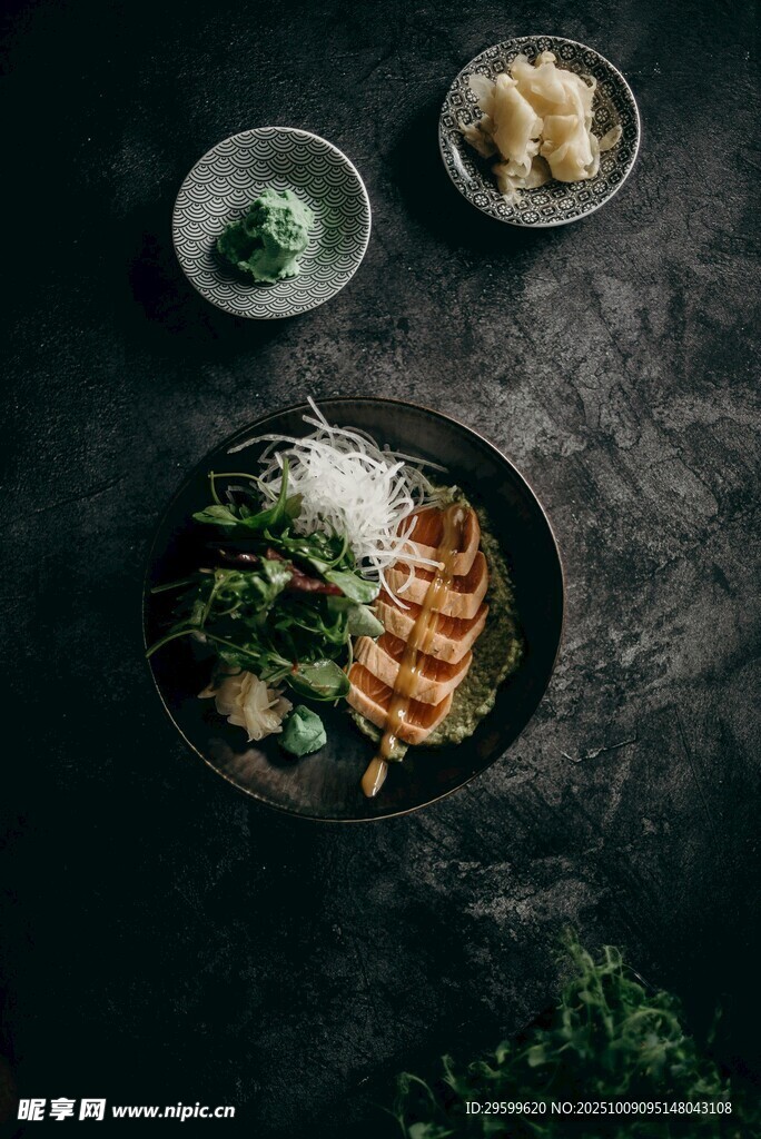 日式海鮮拉面美食特寫