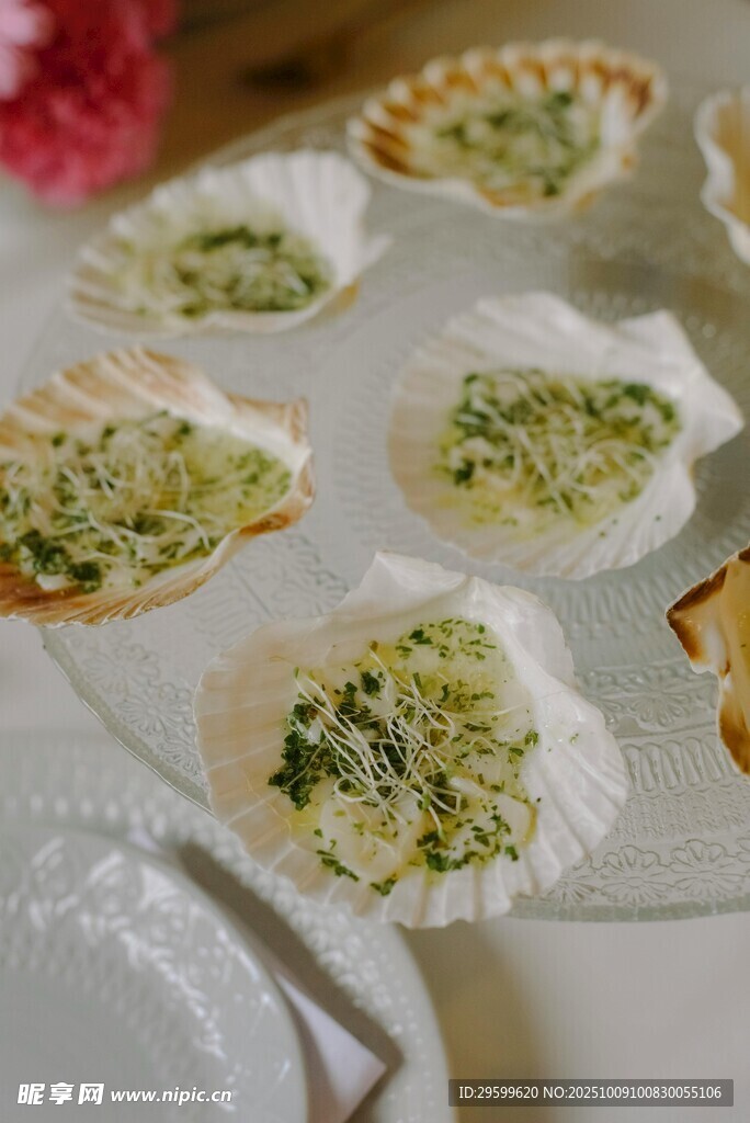 美味扇貝料理 