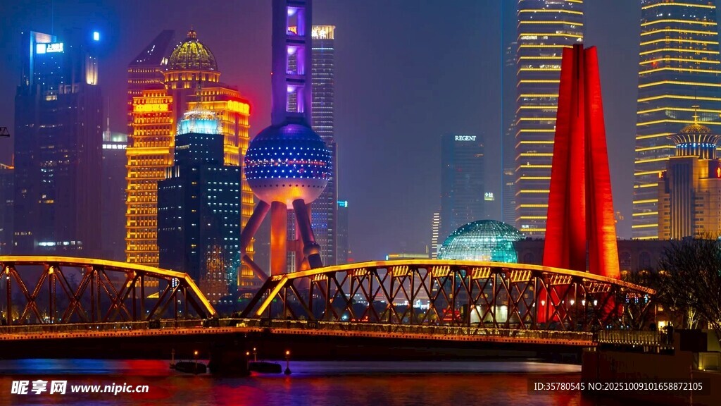 上海外灘璀璨夜景