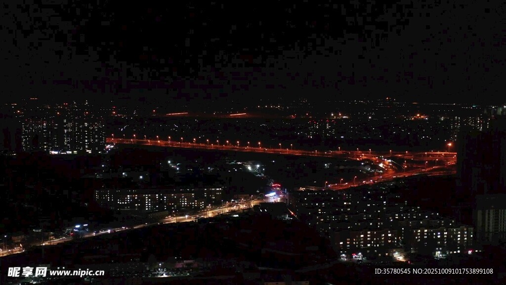 城市夜景璀璨燈火輝煌