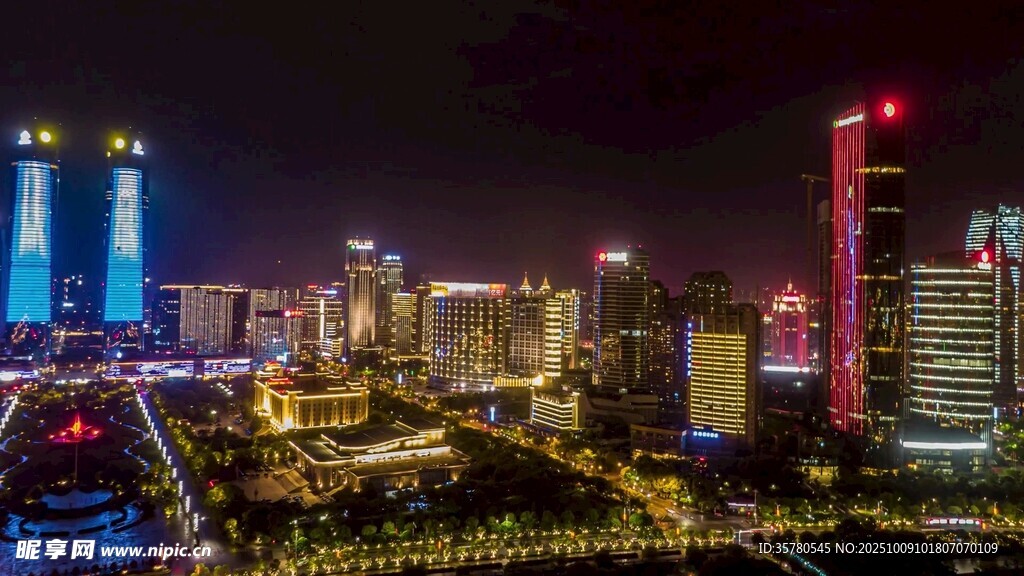 城市璀璨夜景