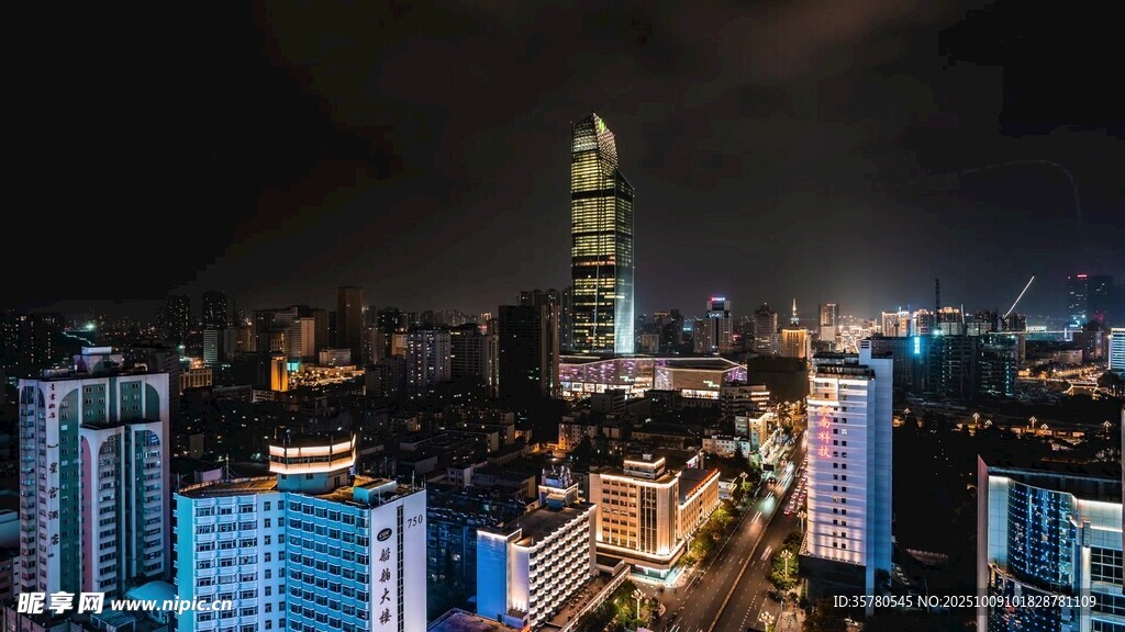 城市夜景素材