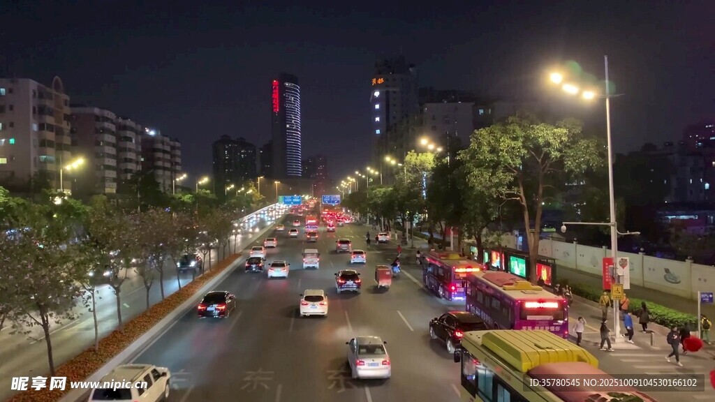 城市夜景素材