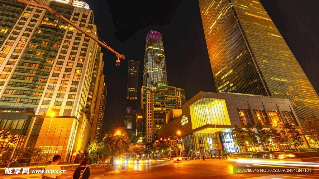 都市璀璨夜景