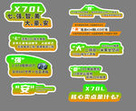 異形捷途汽車要素手舉牌