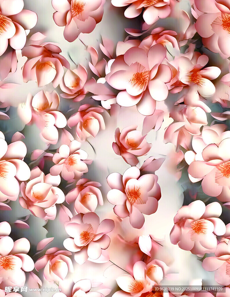 粉色雞蛋花花卉特寫畫面