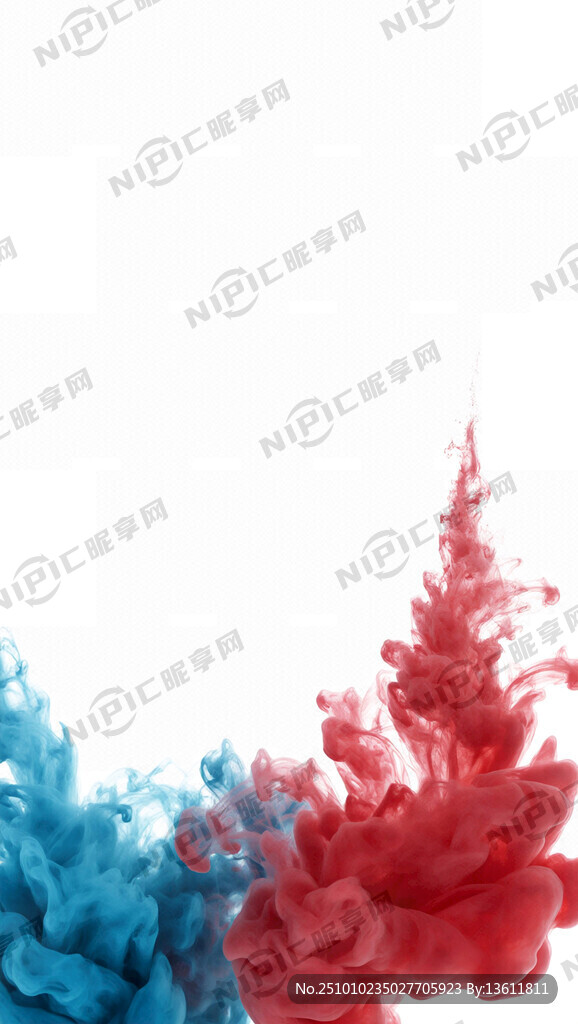 白色底紅