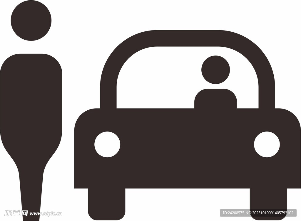 人車圖標(biāo)候車