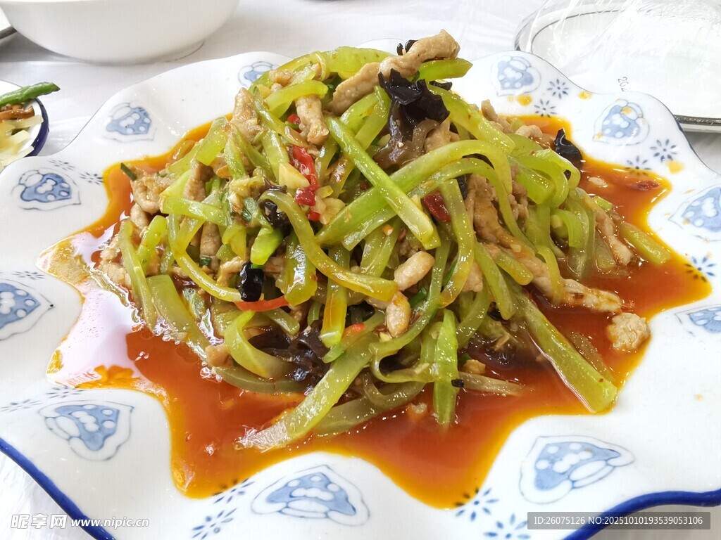 酸辣爽口魚香肉絲