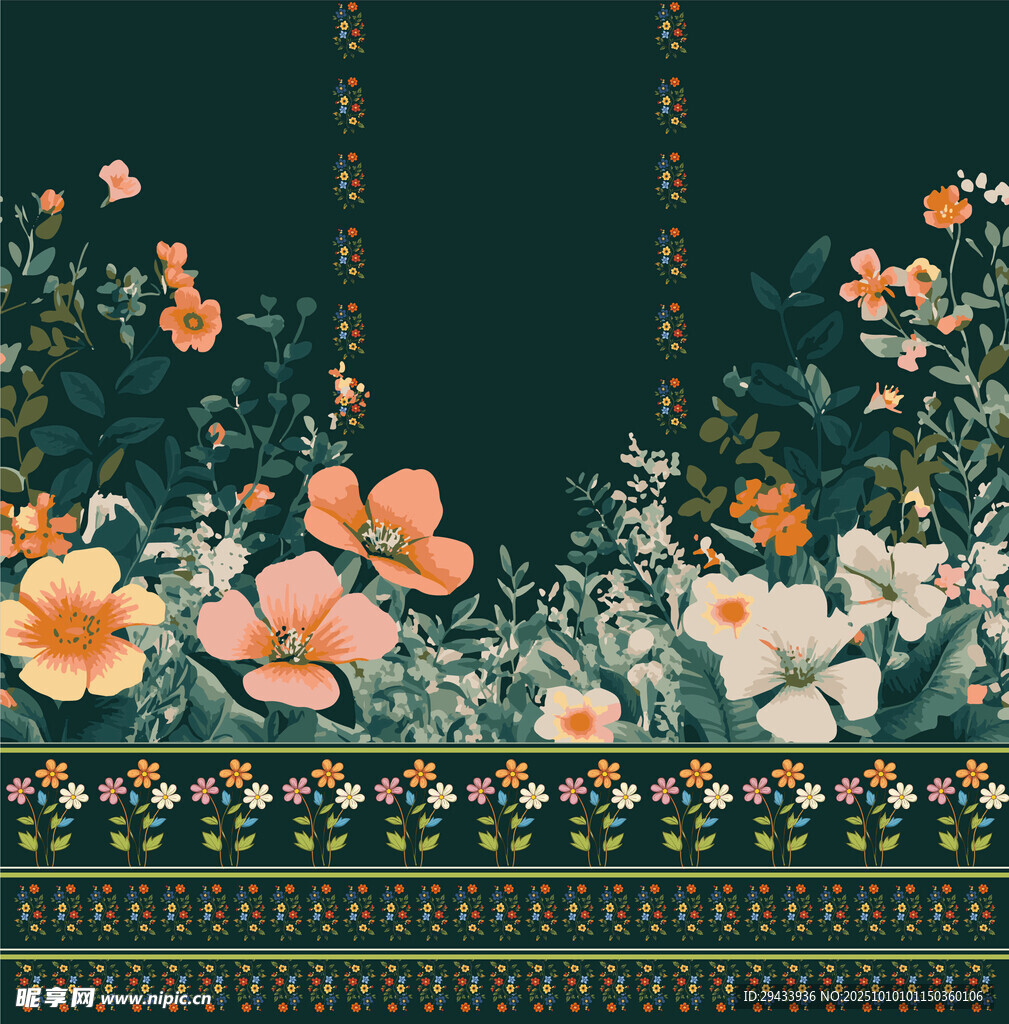 花卉背景圖案