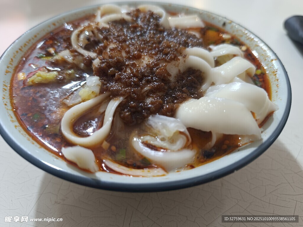 美味紅油抄手特寫(xiě)