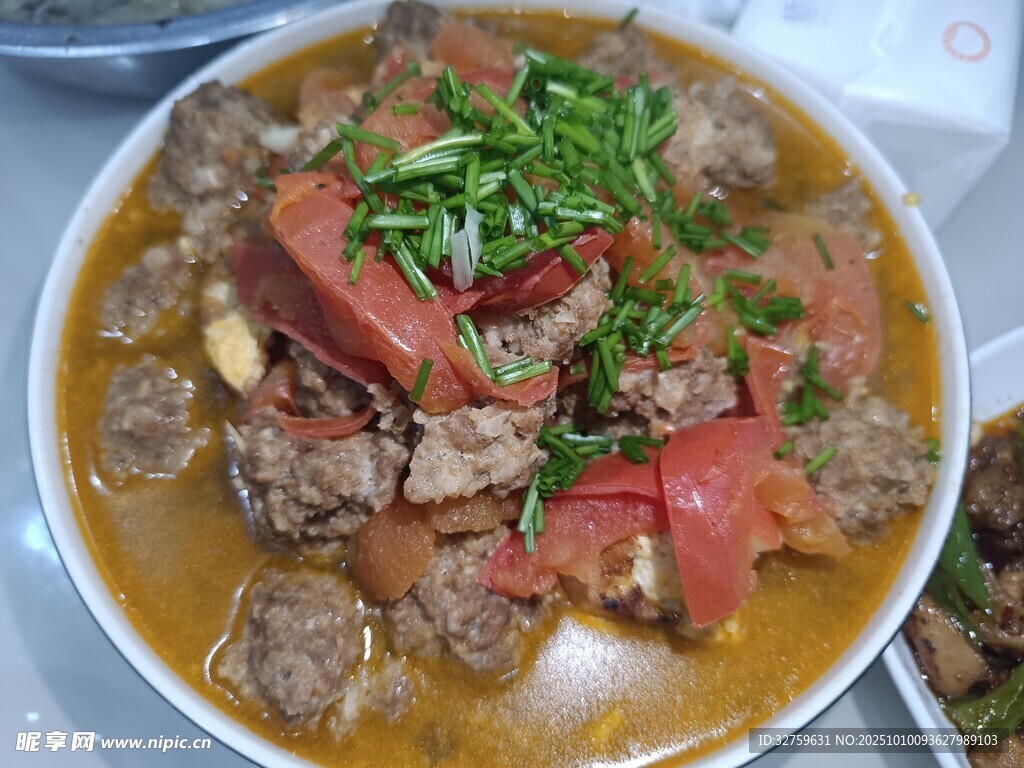 番茄燉牛肉美食特寫