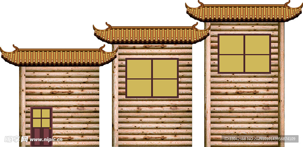 中式傳統(tǒng)風(fēng)格木質(zhì)建筑