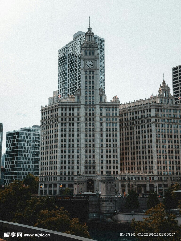 城市高樓建筑群景觀