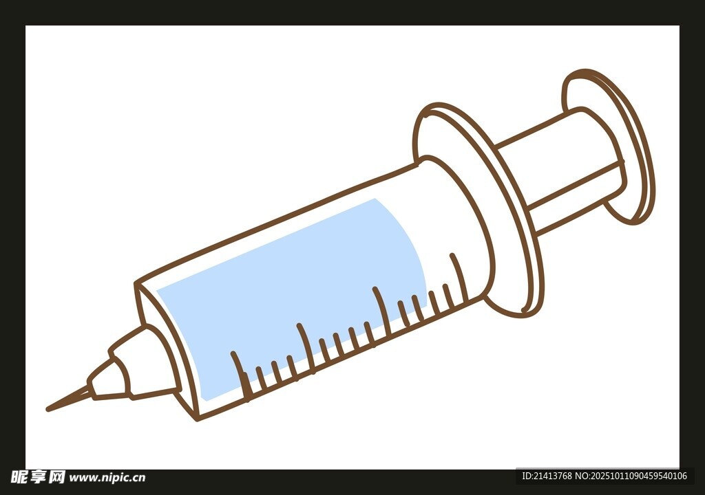 醫(yī)用注射器插畫
