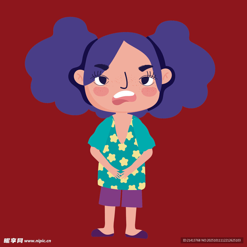 戴耳機的俏皮小女孩