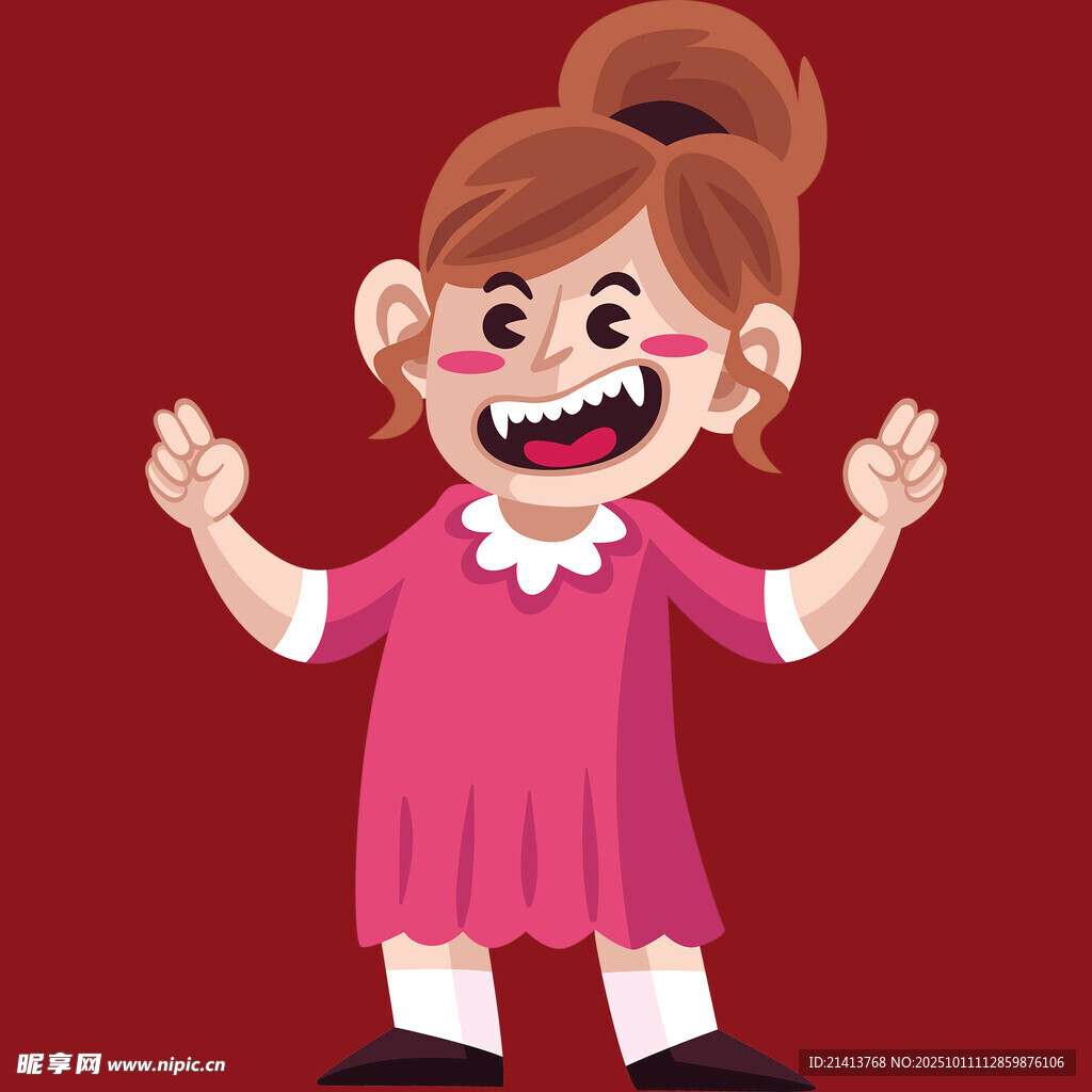 歡樂小女孩活力滿滿