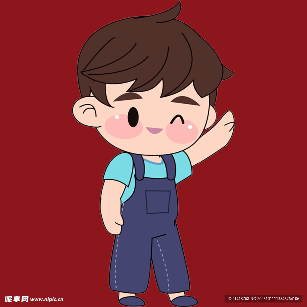揮手小男孩
