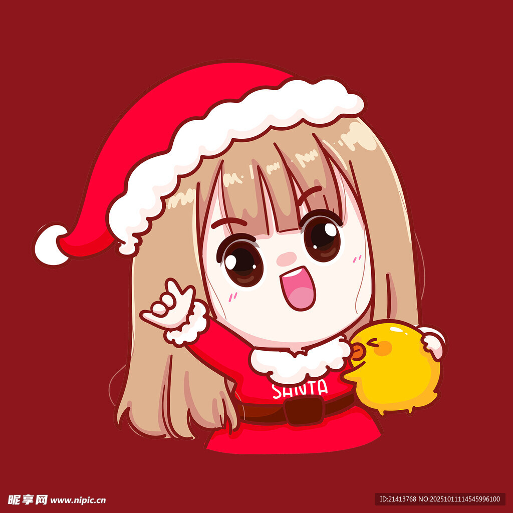 圣誕少女與小黃鳥