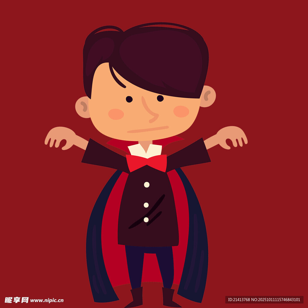 可愛小魔術(shù)師張開雙臂