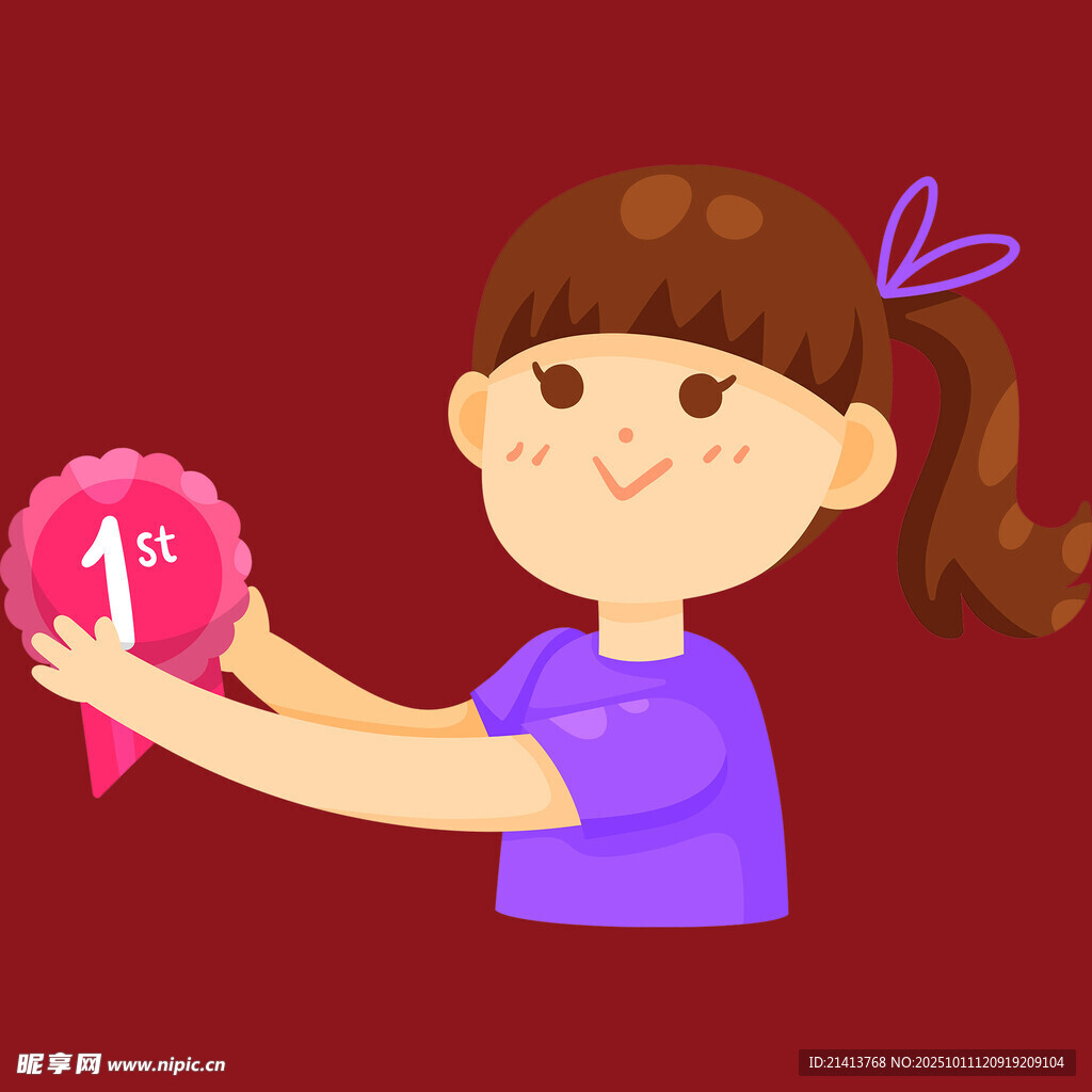 女孩手持愛心歲生日