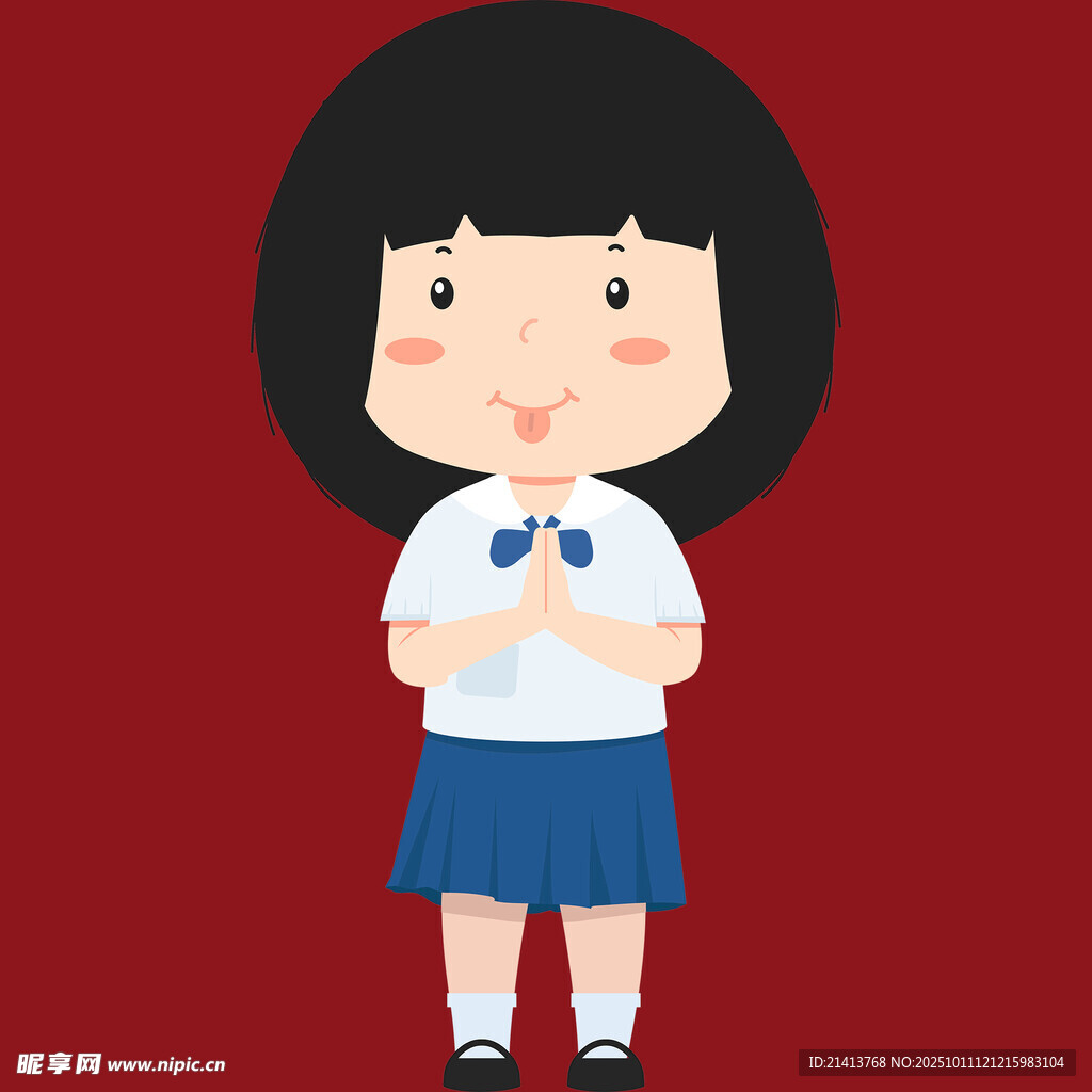 可愛校服女孩