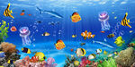 游樂場(chǎng)水族館海底世界海洋背景圖