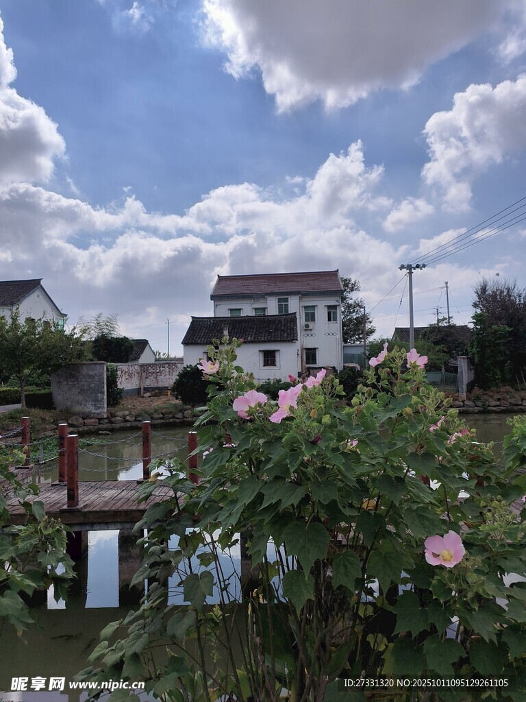 鄉(xiāng)村景致中的美麗民居