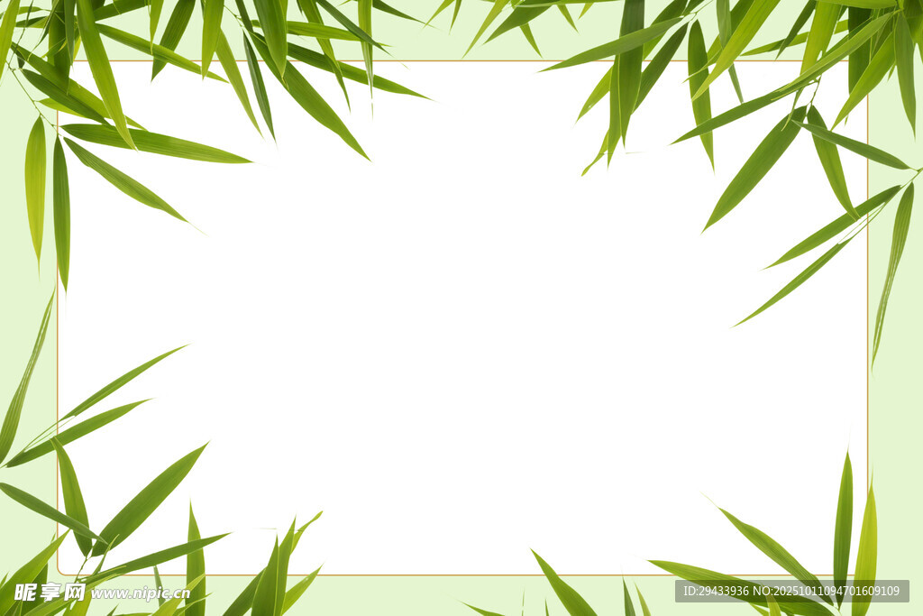 竹葉邊框