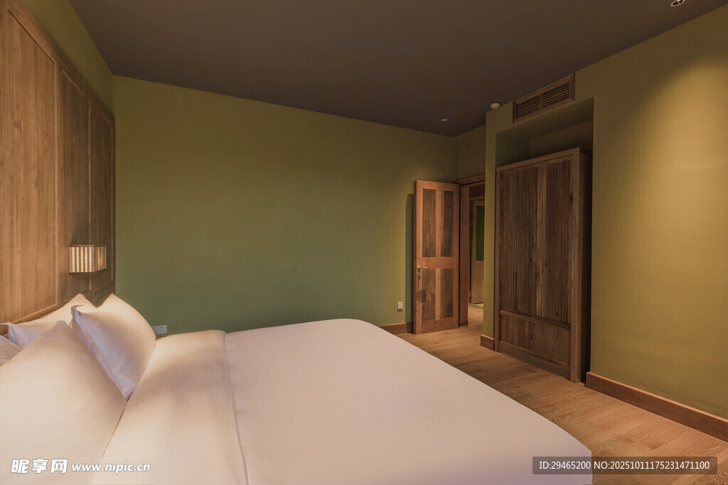 簡(jiǎn)約溫馨臥室室內(nèi)場(chǎng)景