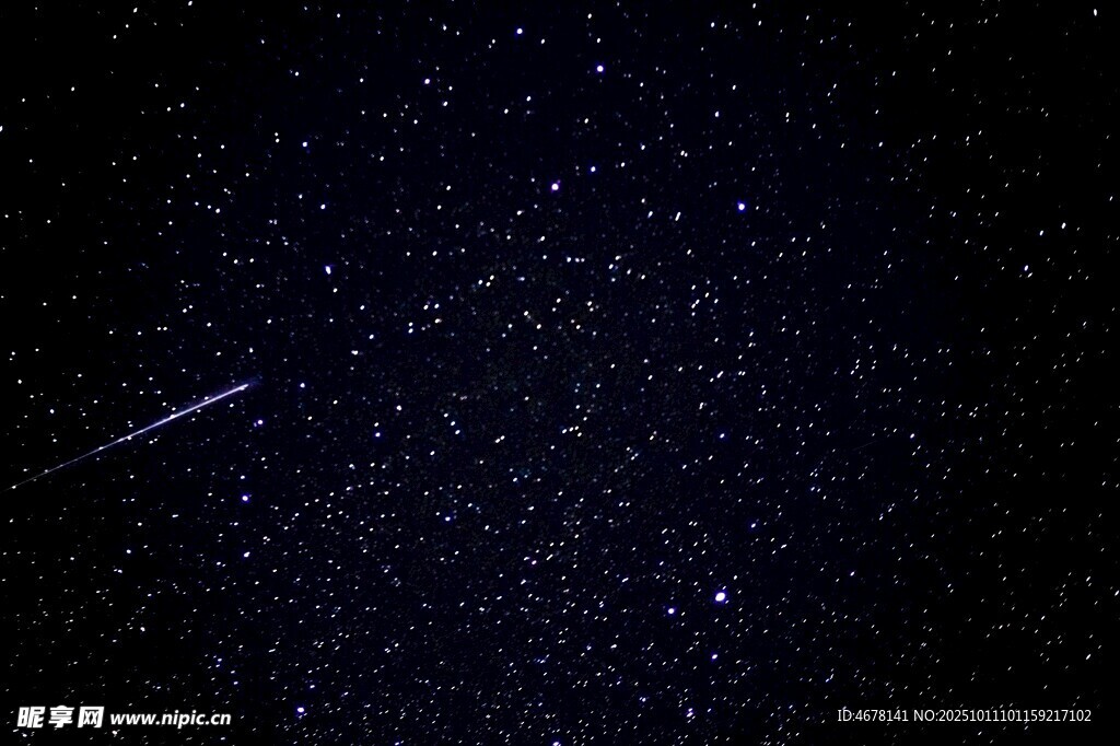 夜空中劃過的閃亮流星