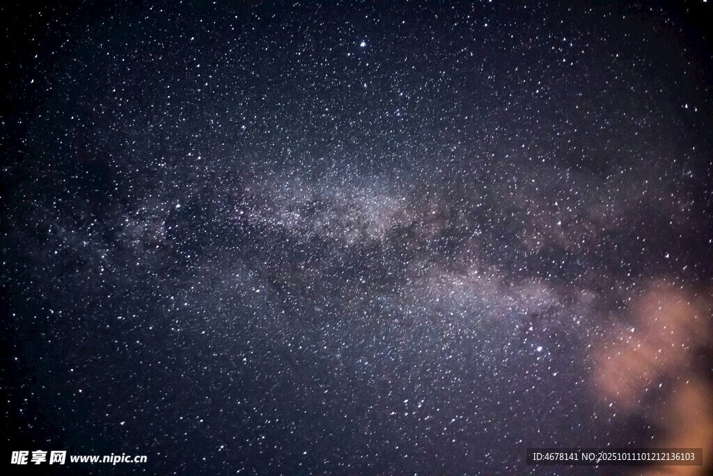 璀璨星空下的壯麗銀河