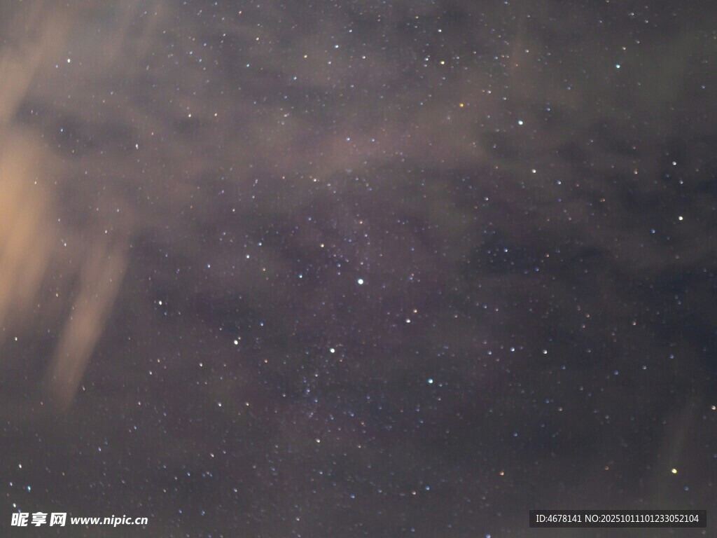 璀璨星空夜景