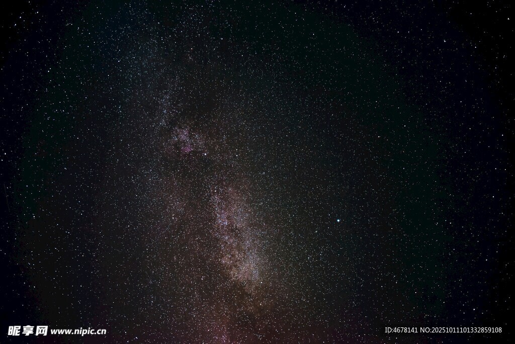 璀璨星空下的神秘銀河系
