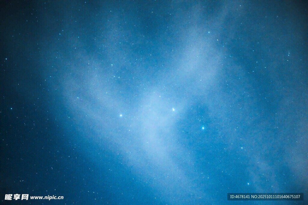 夢幻藍色星云景觀