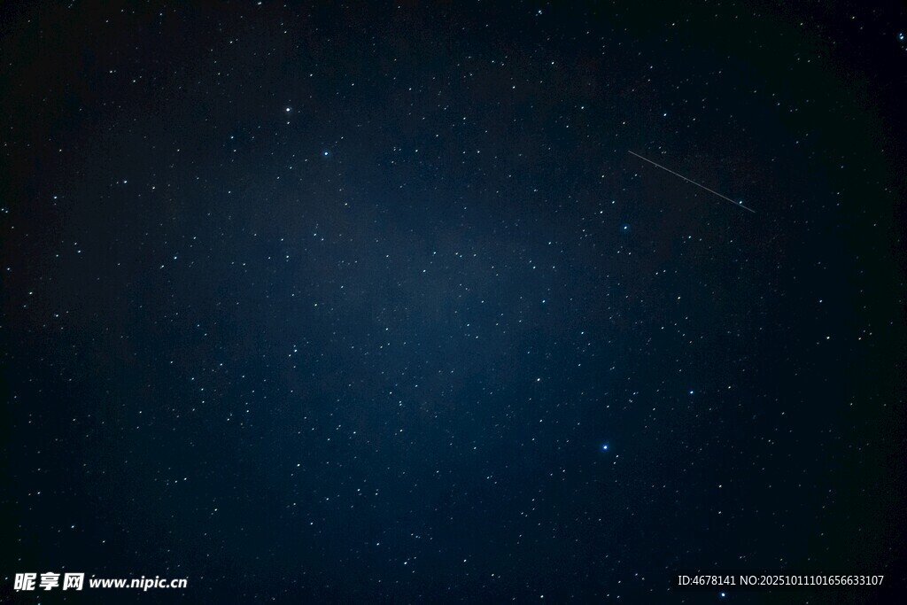 深邃星空夜景圖