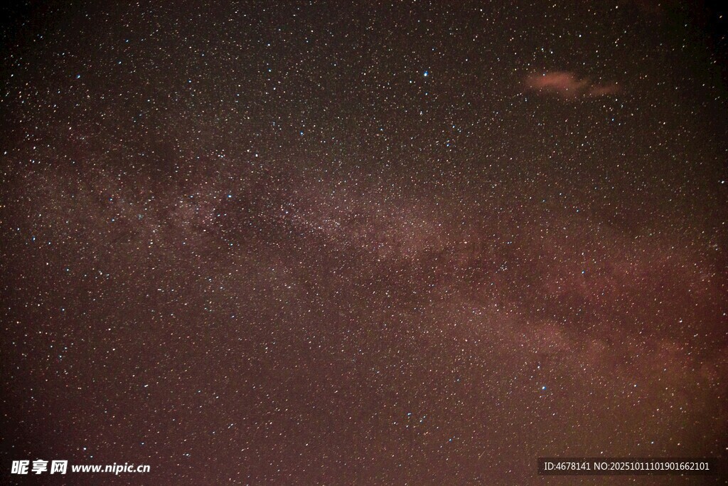 璀璨星空下的神秘銀河