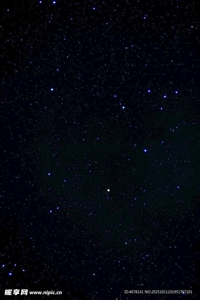 夜空中閃爍的璀璨繁星
