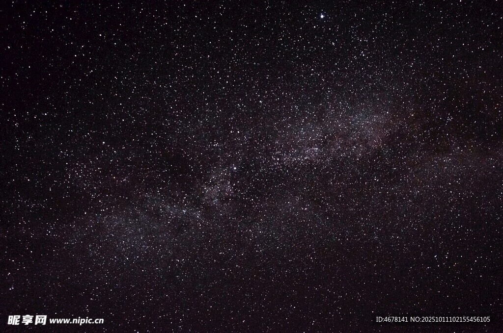 璀璨星空下的銀河美景