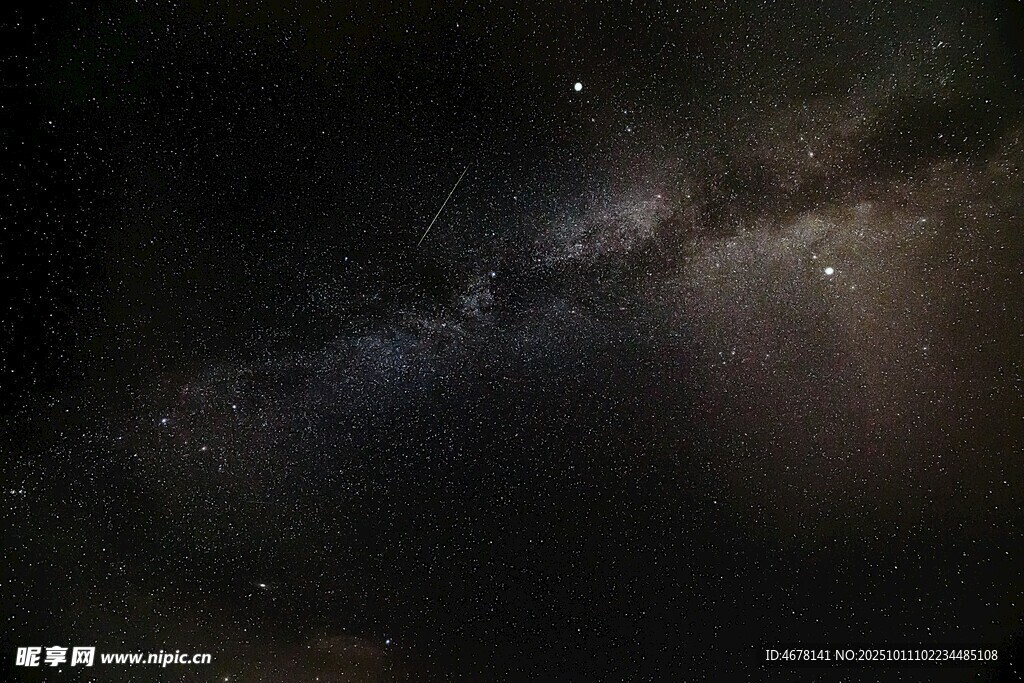 璀璨星空下的壯麗銀河