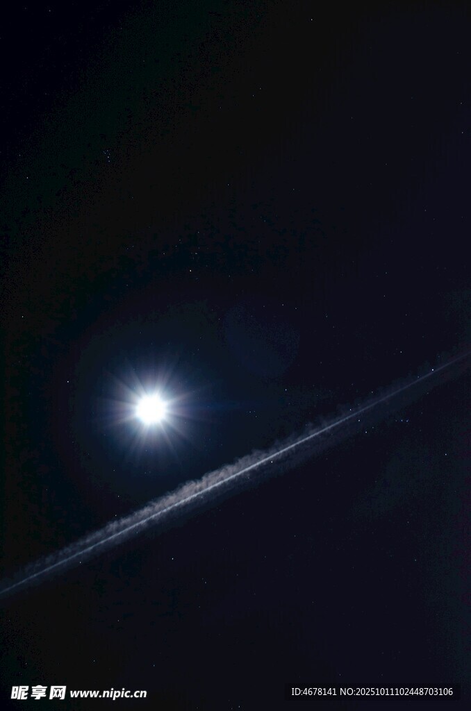 夜空中的明亮星體