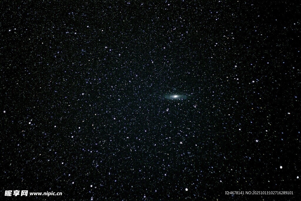 深邃星空下的璀璨星系