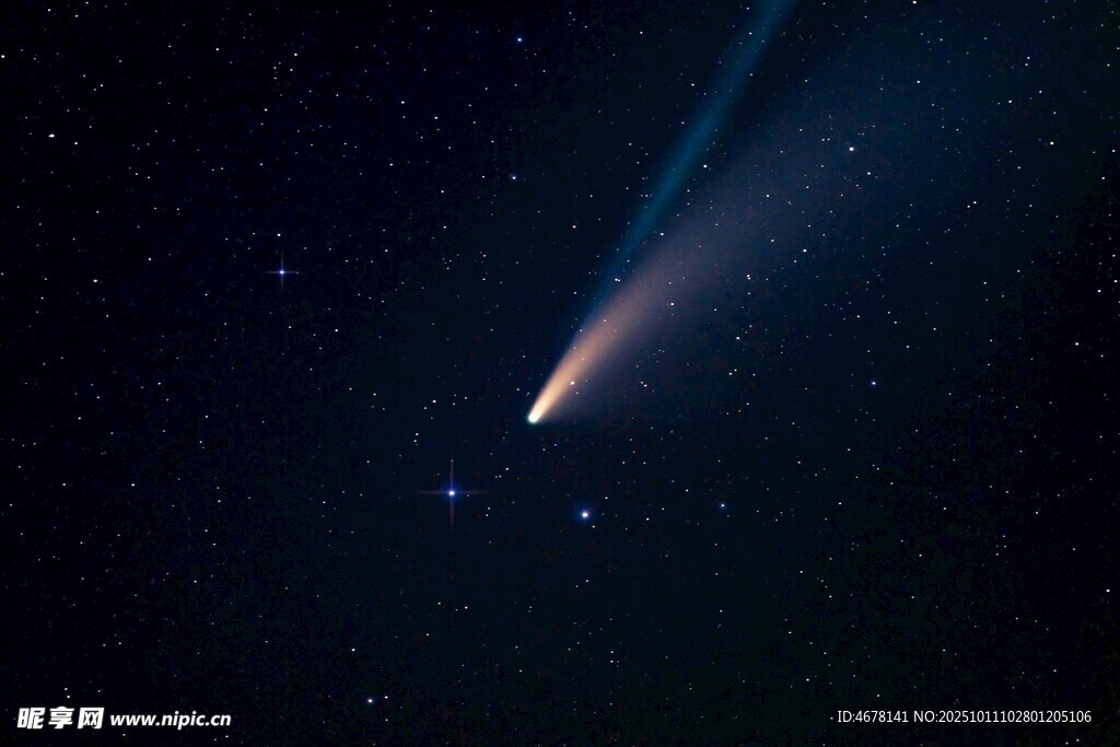 夜空中的彗星