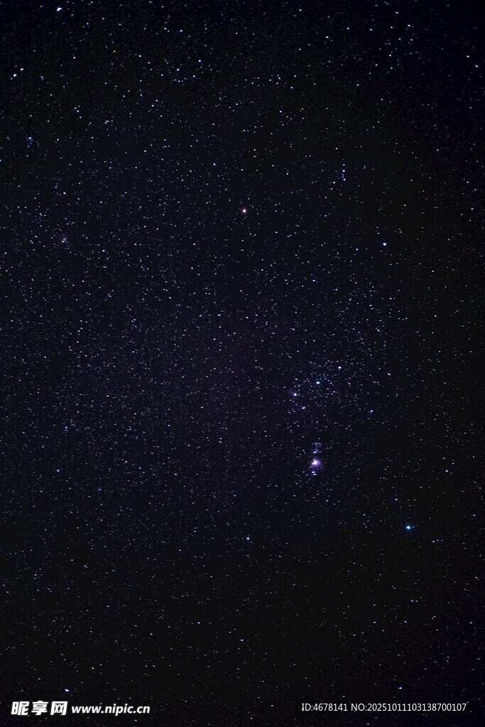 璀璨星空夜景圖