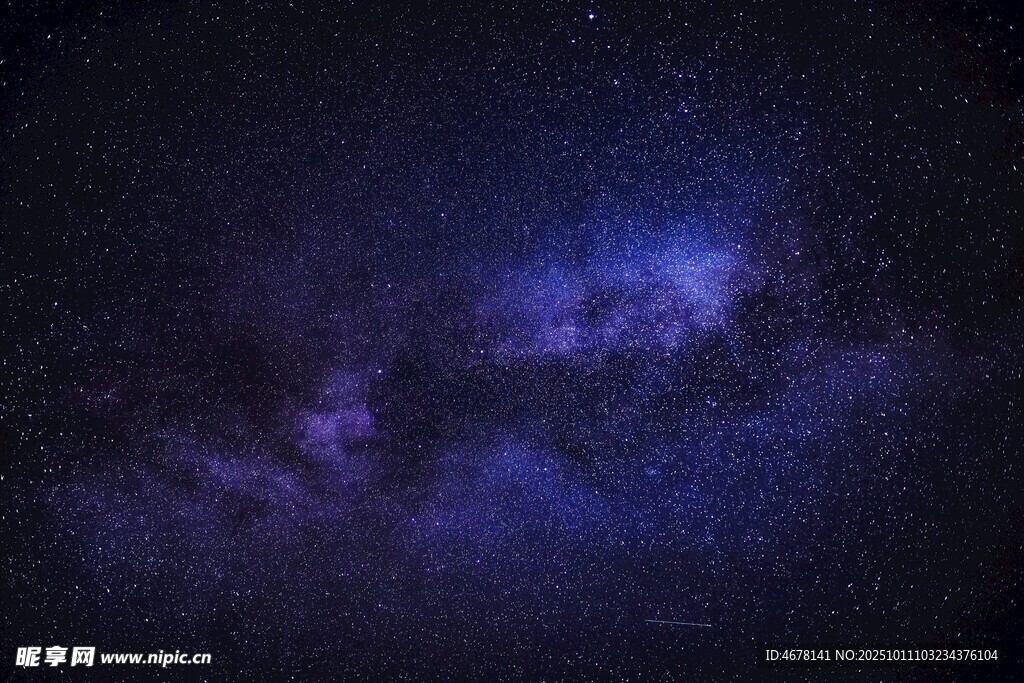 夢幻星河夜空美景