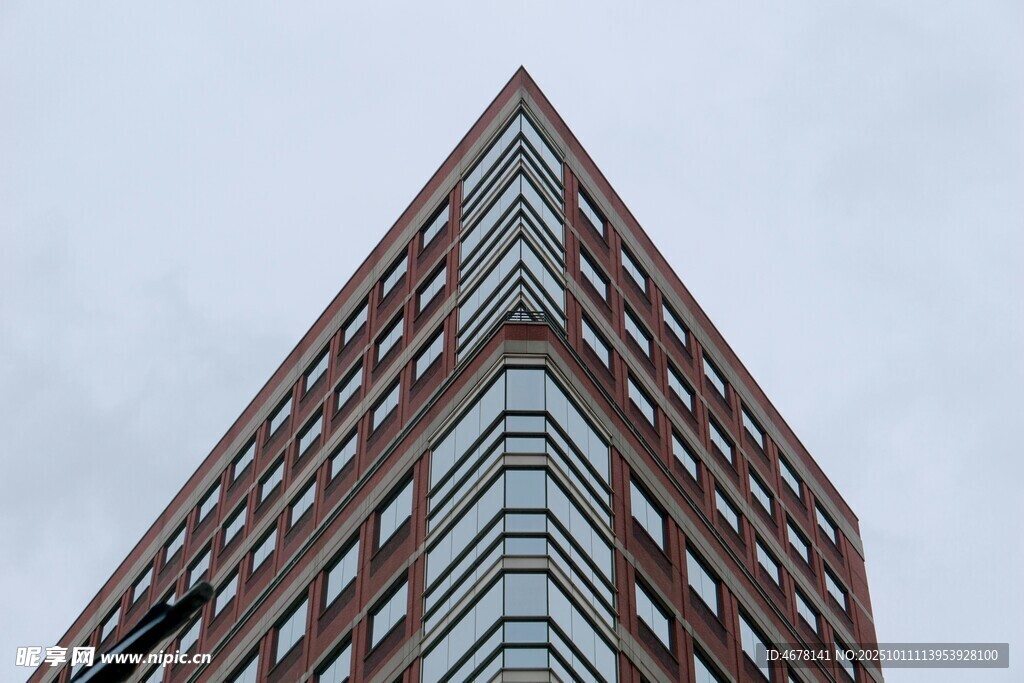 現(xiàn)代高樓建筑外觀特寫