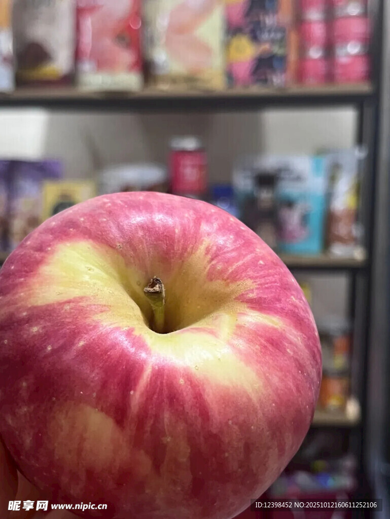 鮮艷紅蘋果特寫