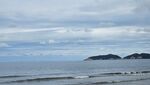 海邊景致 遠(yuǎn)山與云海